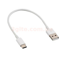 Кабель micro USB белый короткий (20-30 см)